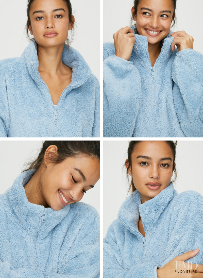 Kelsey Merritt featured in  the Aritzia catalogue for Autumn/Winter 2019