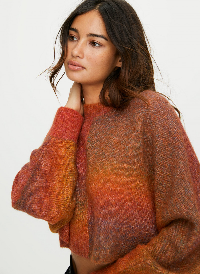 Kelsey Merritt featured in  the Aritzia catalogue for Autumn/Winter 2019