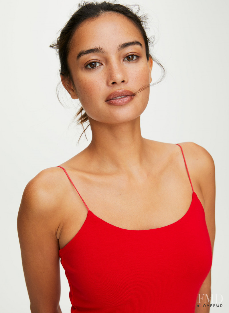 Kelsey Merritt featured in  the Aritzia catalogue for Autumn/Winter 2019