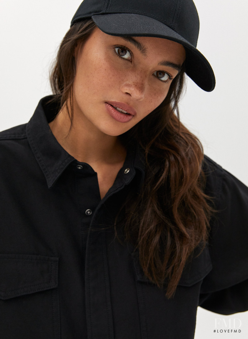 Kelsey Merritt featured in  the Aritzia catalogue for Spring/Summer 2020