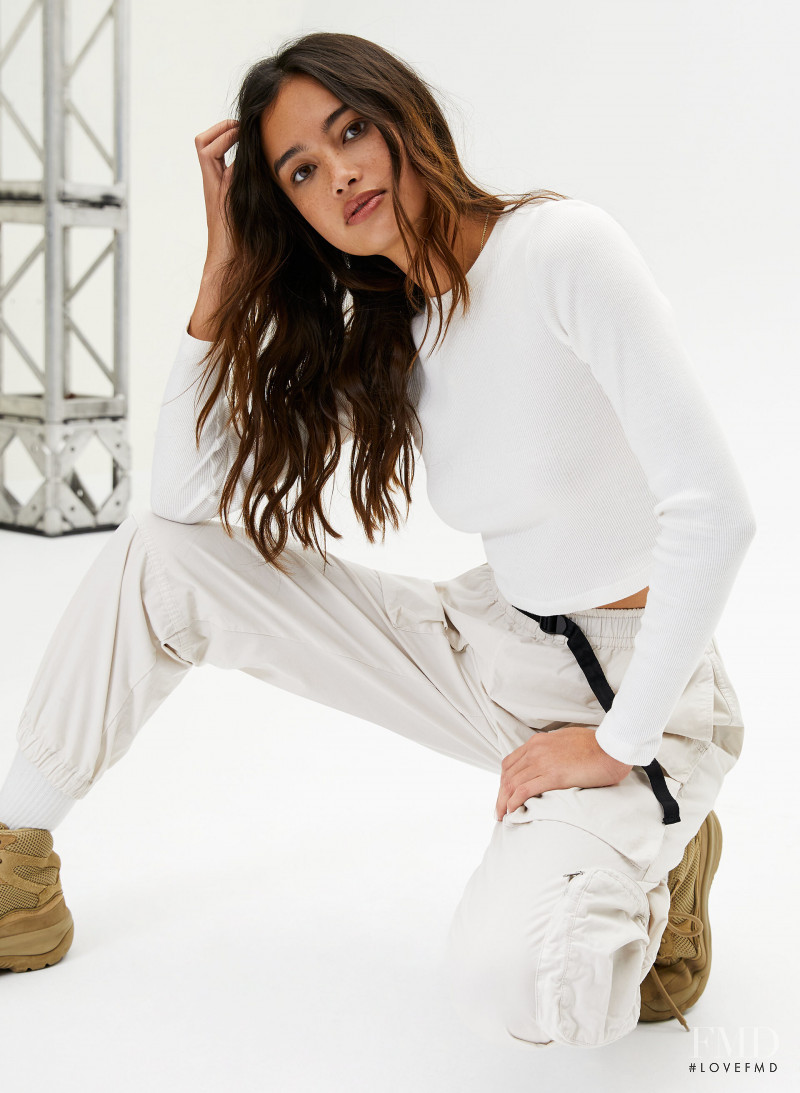 Kelsey Merritt featured in  the Aritzia catalogue for Spring/Summer 2020