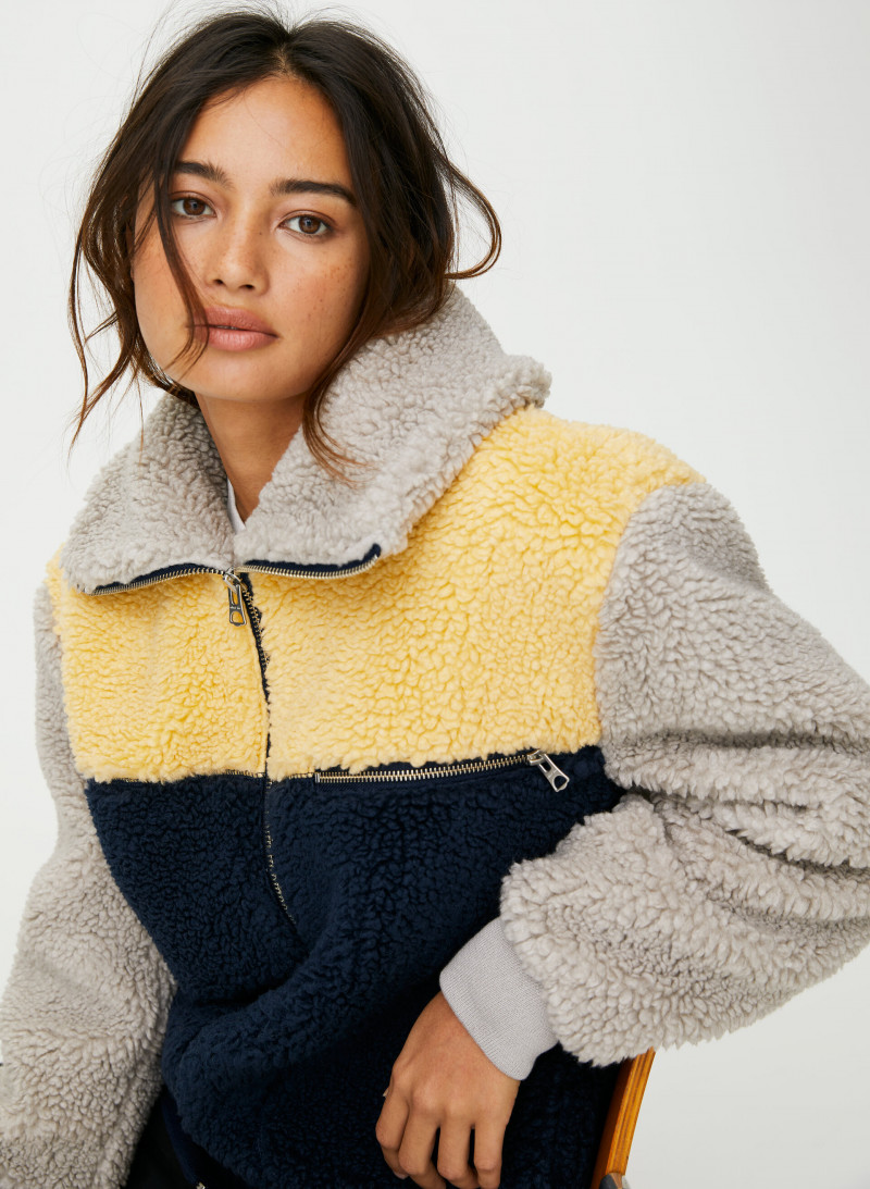 Kelsey Merritt featured in  the Aritzia catalogue for Spring/Summer 2020