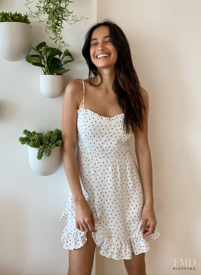 Kelsey Merritt featured in  the Aritzia catalogue for Spring/Summer 2020