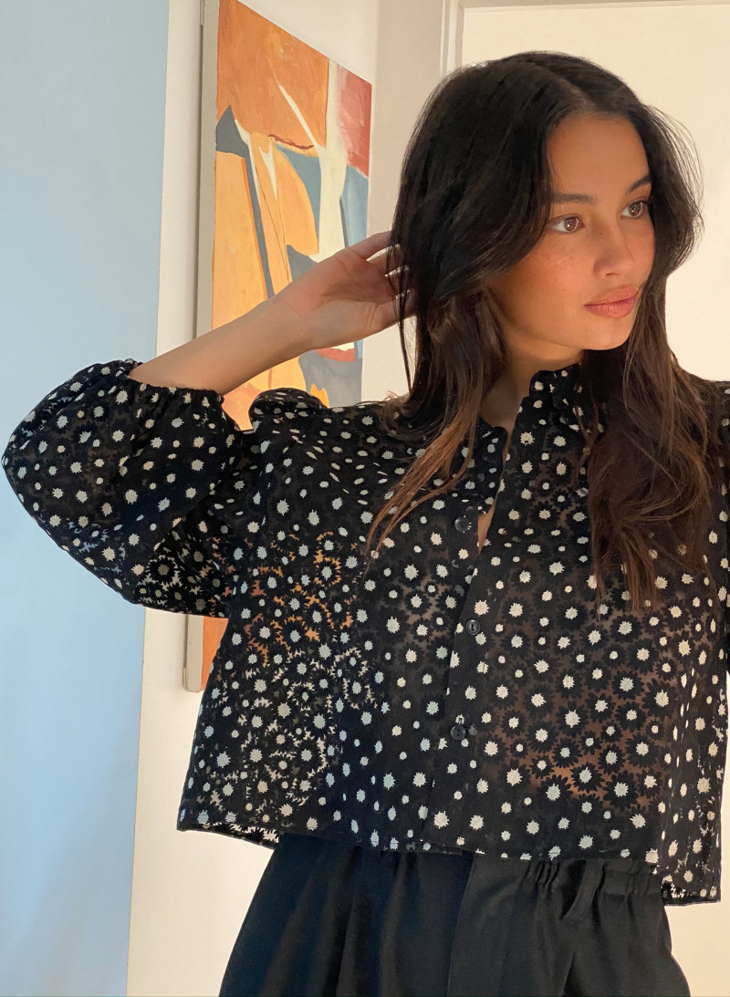 Kelsey Merritt featured in  the Aritzia catalogue for Spring/Summer 2020