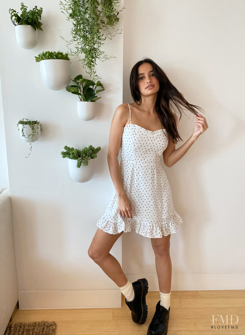 Kelsey Merritt featured in  the Aritzia catalogue for Spring/Summer 2020