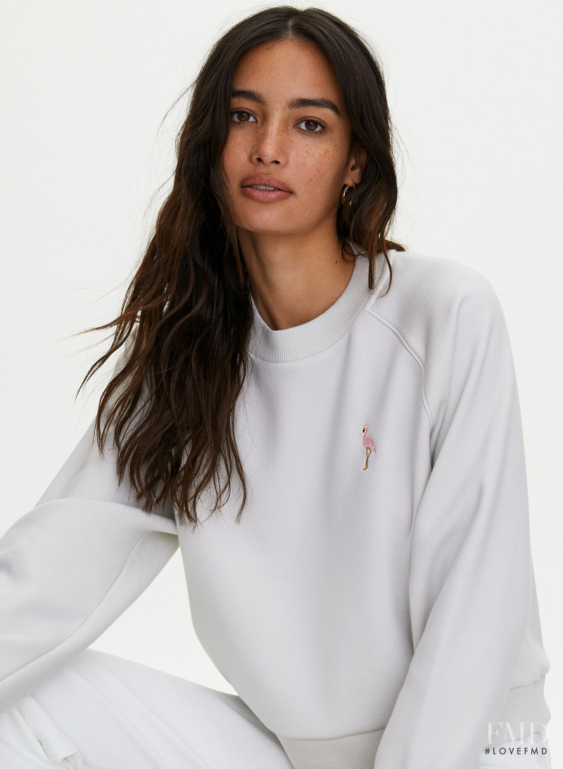 Kelsey Merritt featured in  the Aritzia catalogue for Spring/Summer 2020