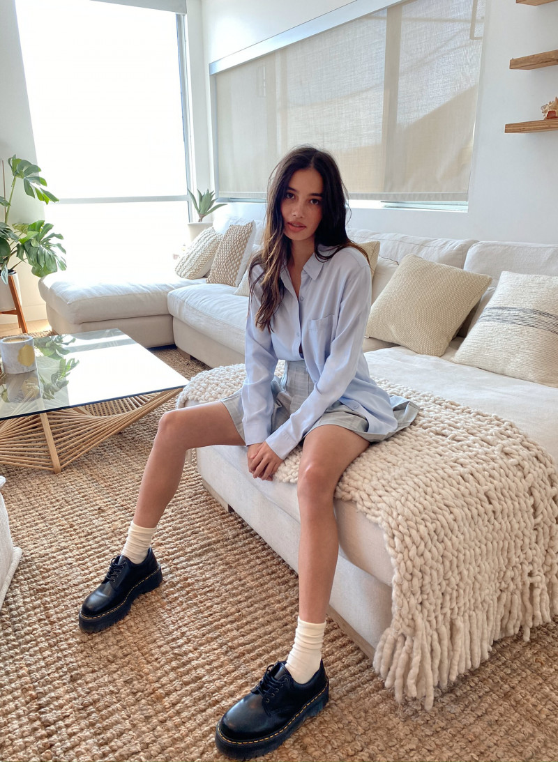 Kelsey Merritt featured in  the Aritzia catalogue for Spring/Summer 2020