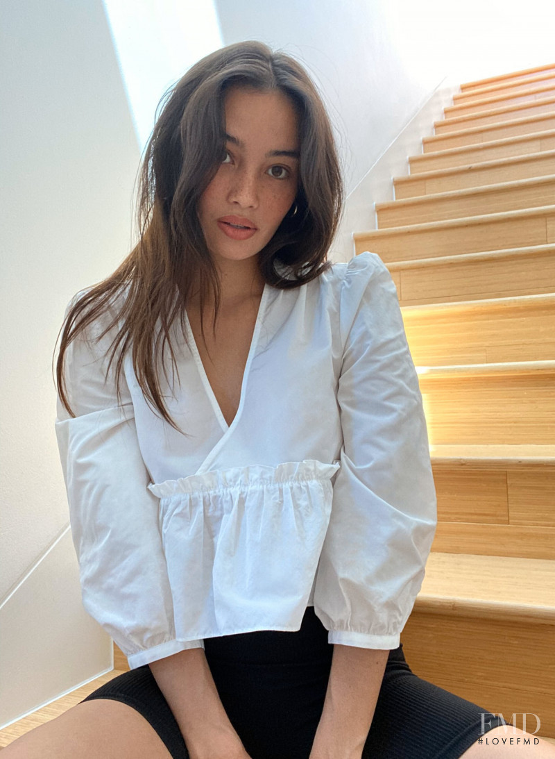 Kelsey Merritt featured in  the Aritzia catalogue for Spring/Summer 2020