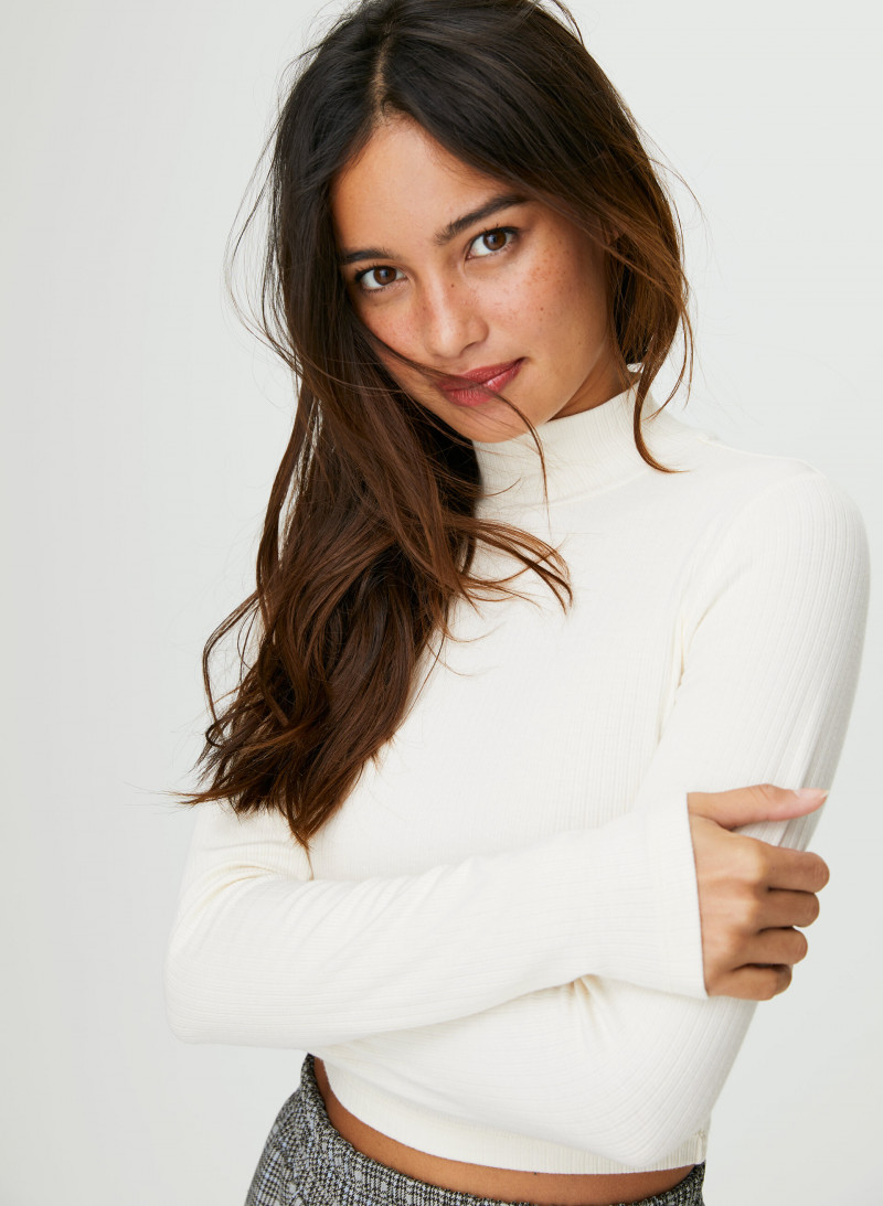 Kelsey Merritt featured in  the Aritzia catalogue for Spring/Summer 2020