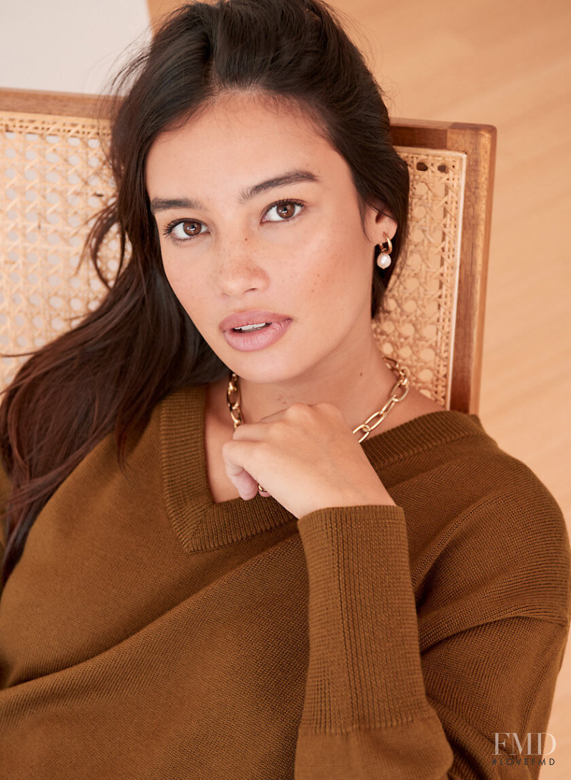 Kelsey Merritt featured in  the Aritzia catalogue for Spring/Summer 2020