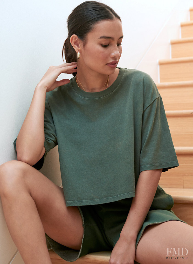 Kelsey Merritt featured in  the Aritzia catalogue for Spring/Summer 2020