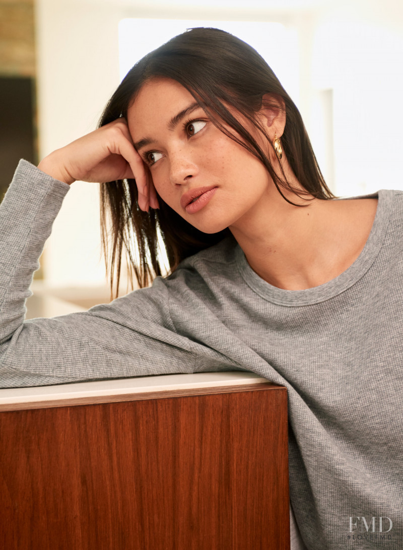 Kelsey Merritt featured in  the Aritzia catalogue for Spring/Summer 2020