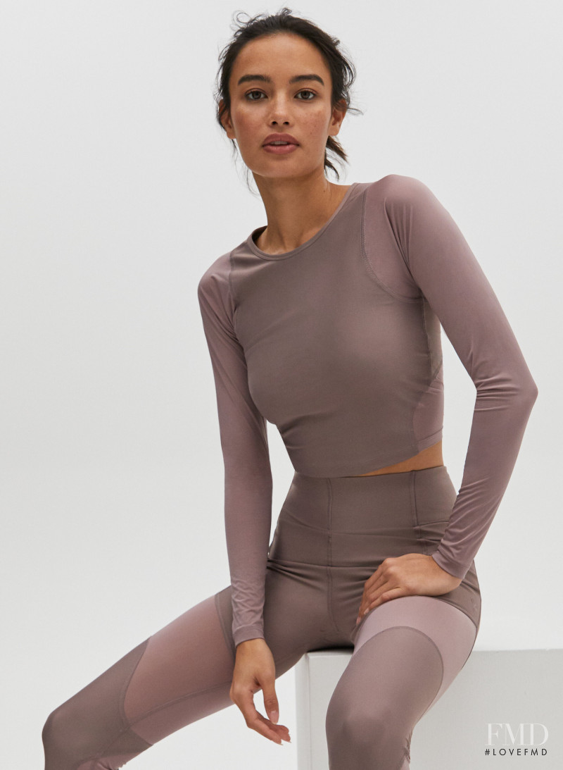 Kelsey Merritt featured in  the Aritzia catalogue for Spring/Summer 2020