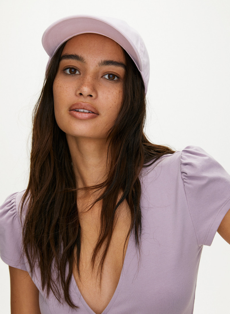 Kelsey Merritt featured in  the Aritzia catalogue for Spring/Summer 2020