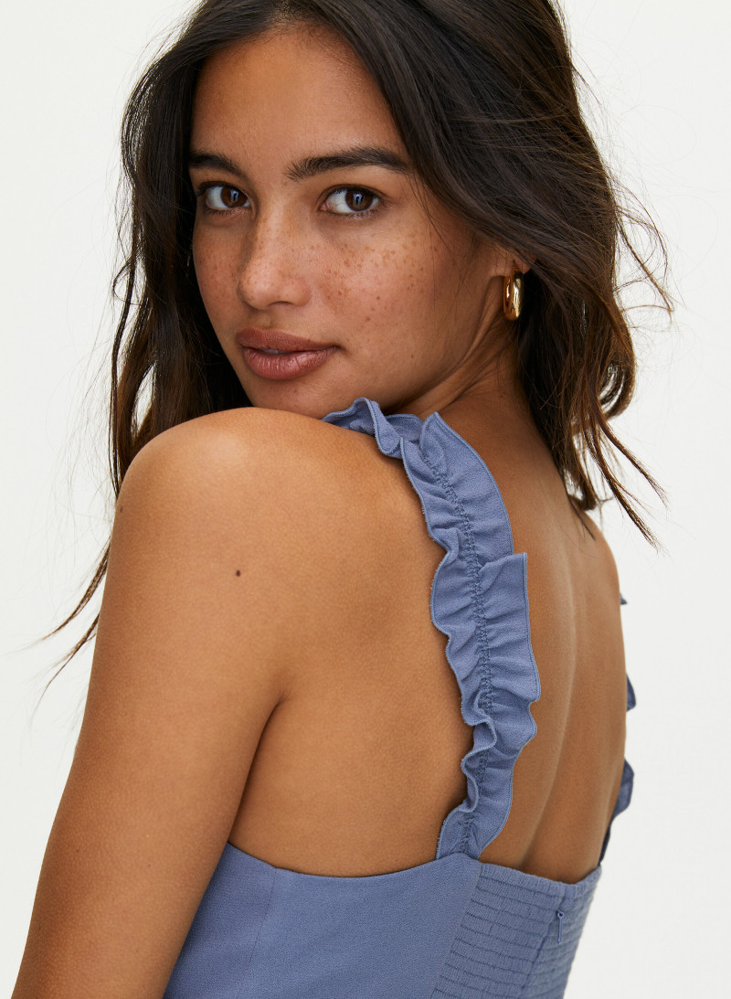 Kelsey Merritt featured in  the Aritzia catalogue for Spring/Summer 2020