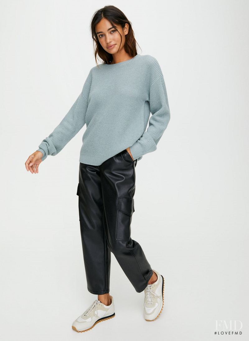 Kelsey Merritt featured in  the Aritzia catalogue for Spring/Summer 2020