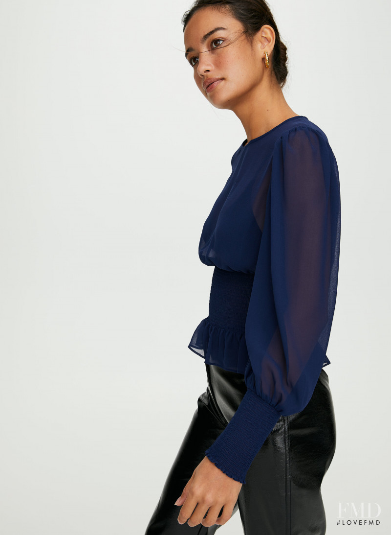 Kelsey Merritt featured in  the Aritzia catalogue for Spring/Summer 2020