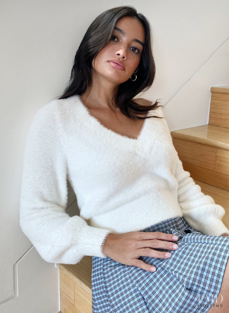 Kelsey Merritt featured in  the Aritzia catalogue for Autumn/Winter 2020