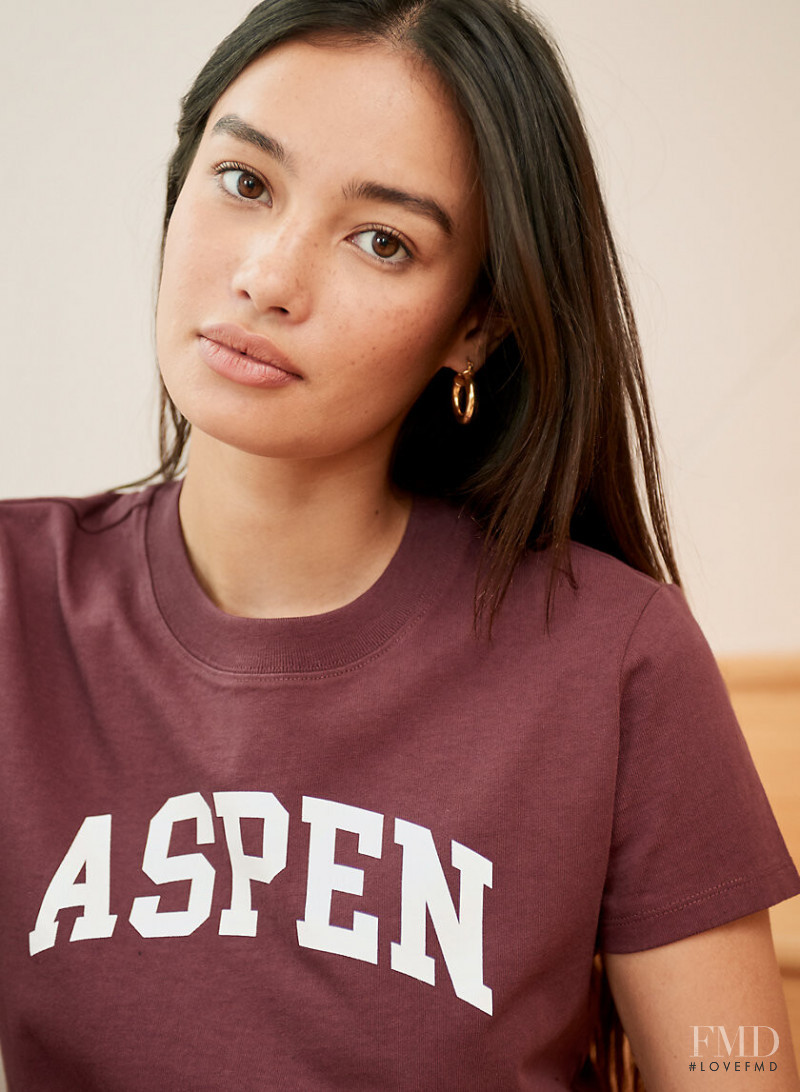 Kelsey Merritt featured in  the Aritzia catalogue for Autumn/Winter 2020