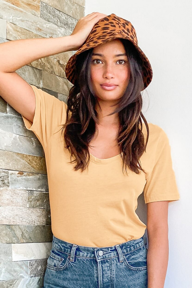 Kelsey Merritt featured in  the Lulus catalogue for Autumn/Winter 2020