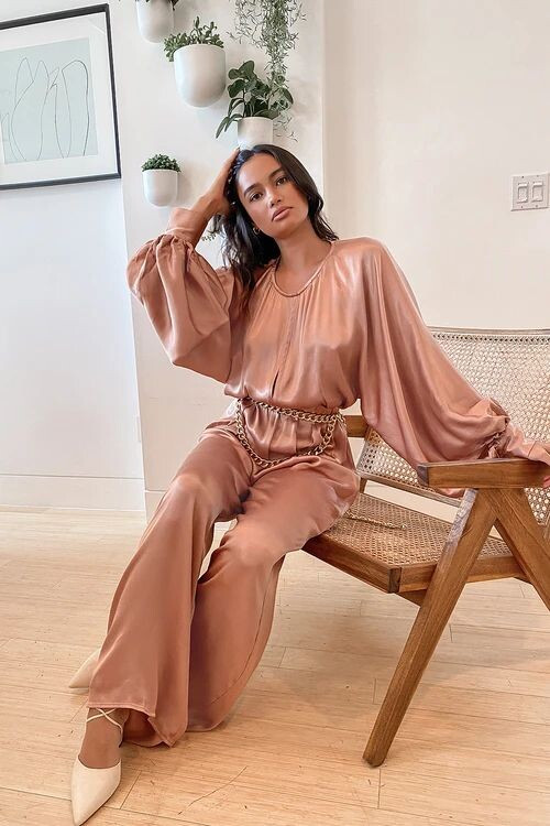 Kelsey Merritt featured in  the Lulus catalogue for Autumn/Winter 2020