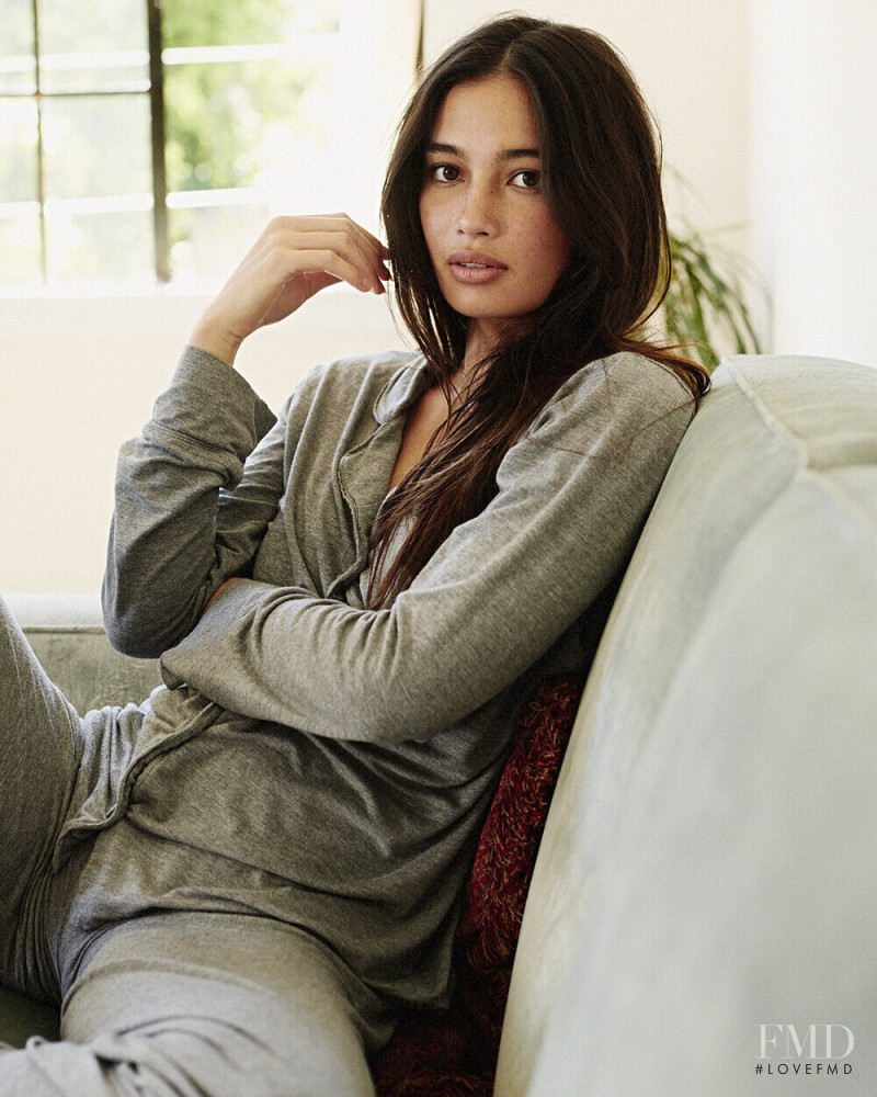 Kelsey Merritt featured in  the Skims advertisement for Summer 2020