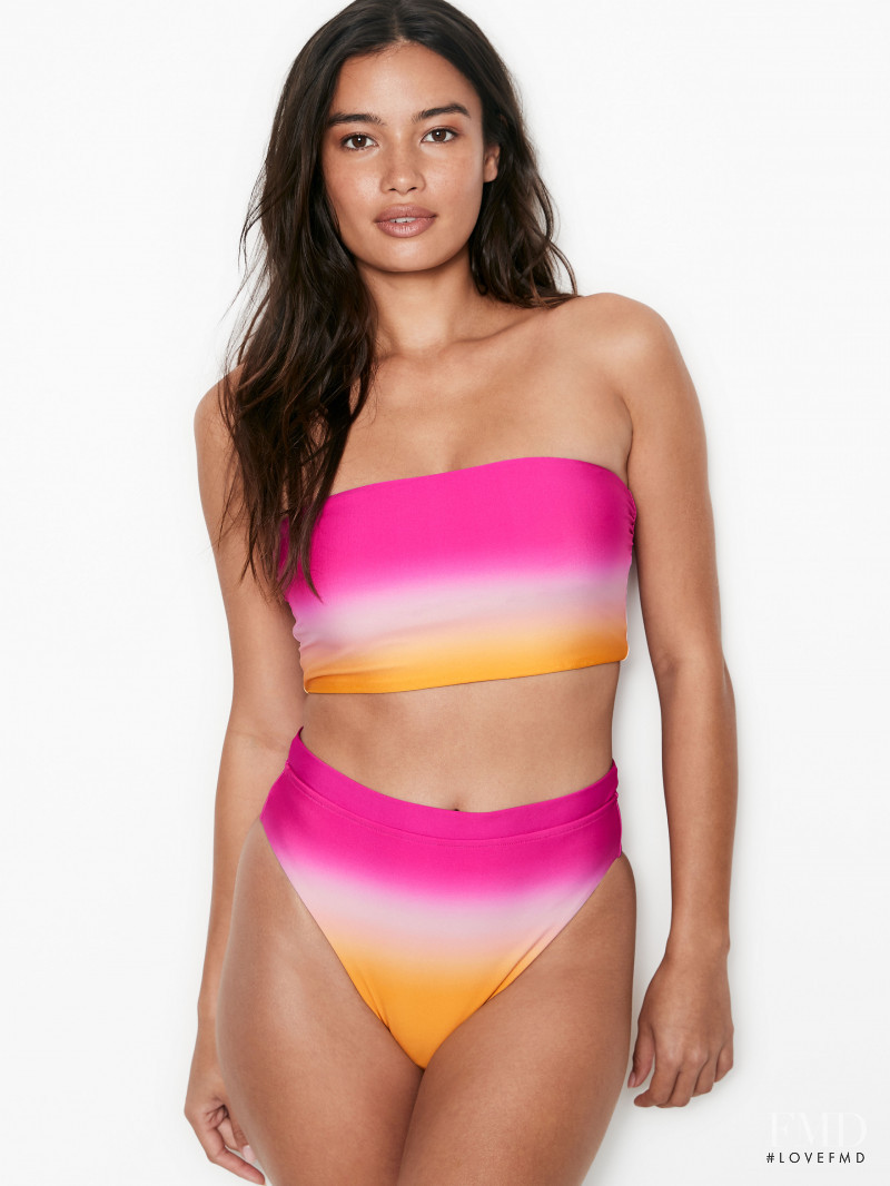 Kelsey Merritt featured in  the Victoria\'s Secret Swim catalogue for Autumn/Winter 2020