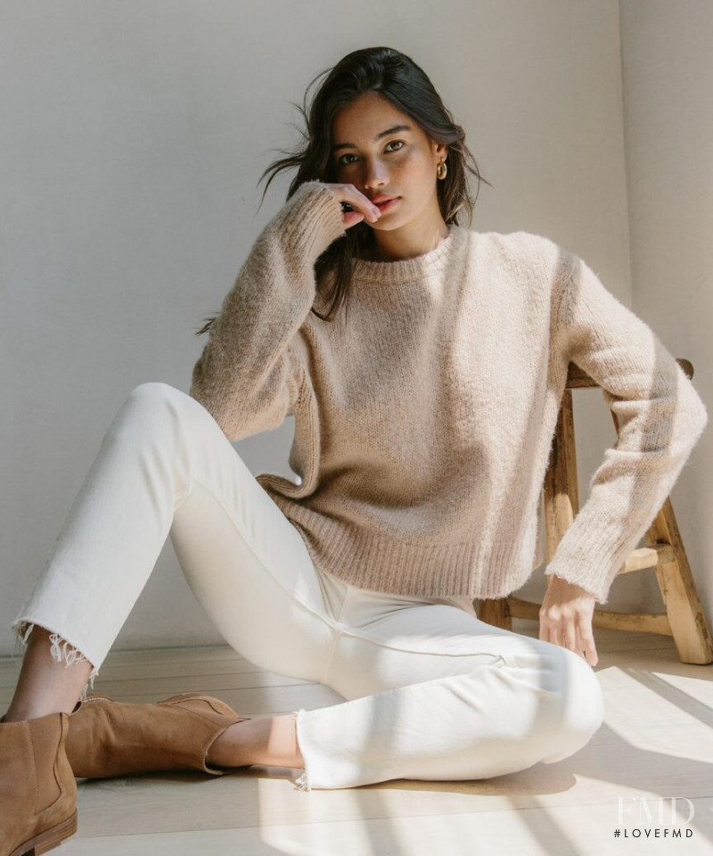 Kelsey Merritt featured in  the Jenni Kayne lookbook for Autumn/Winter 2020