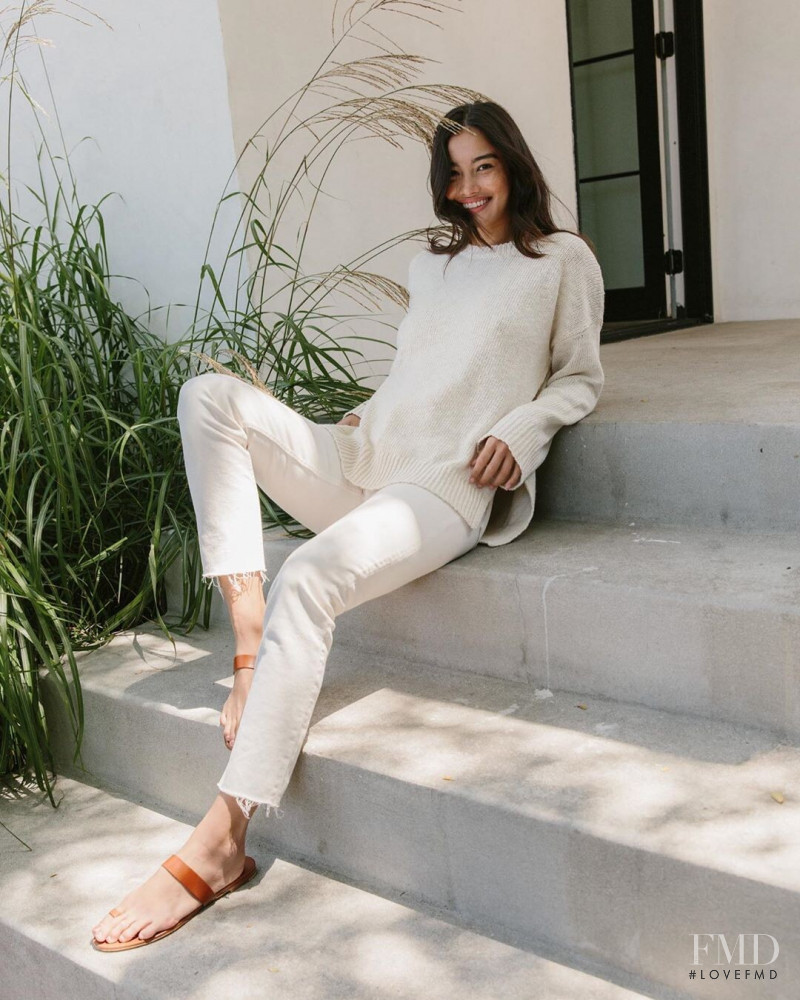 Kelsey Merritt featured in  the Jenni Kayne lookbook for Autumn/Winter 2020