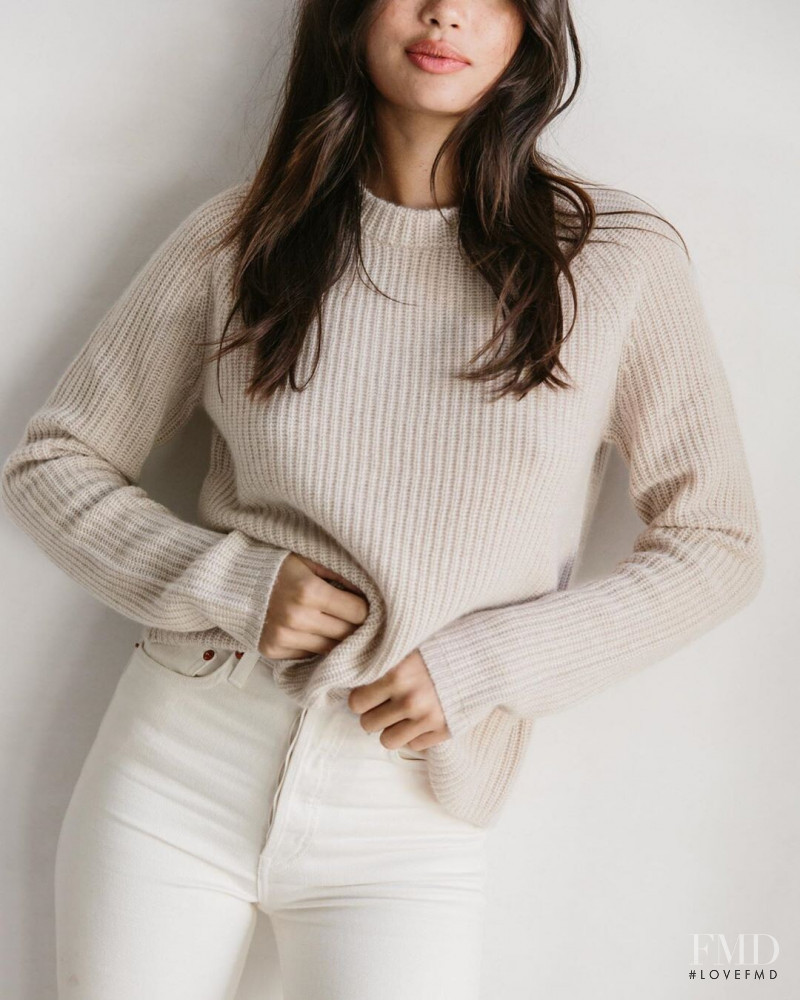 Kelsey Merritt featured in  the Jenni Kayne lookbook for Autumn/Winter 2020