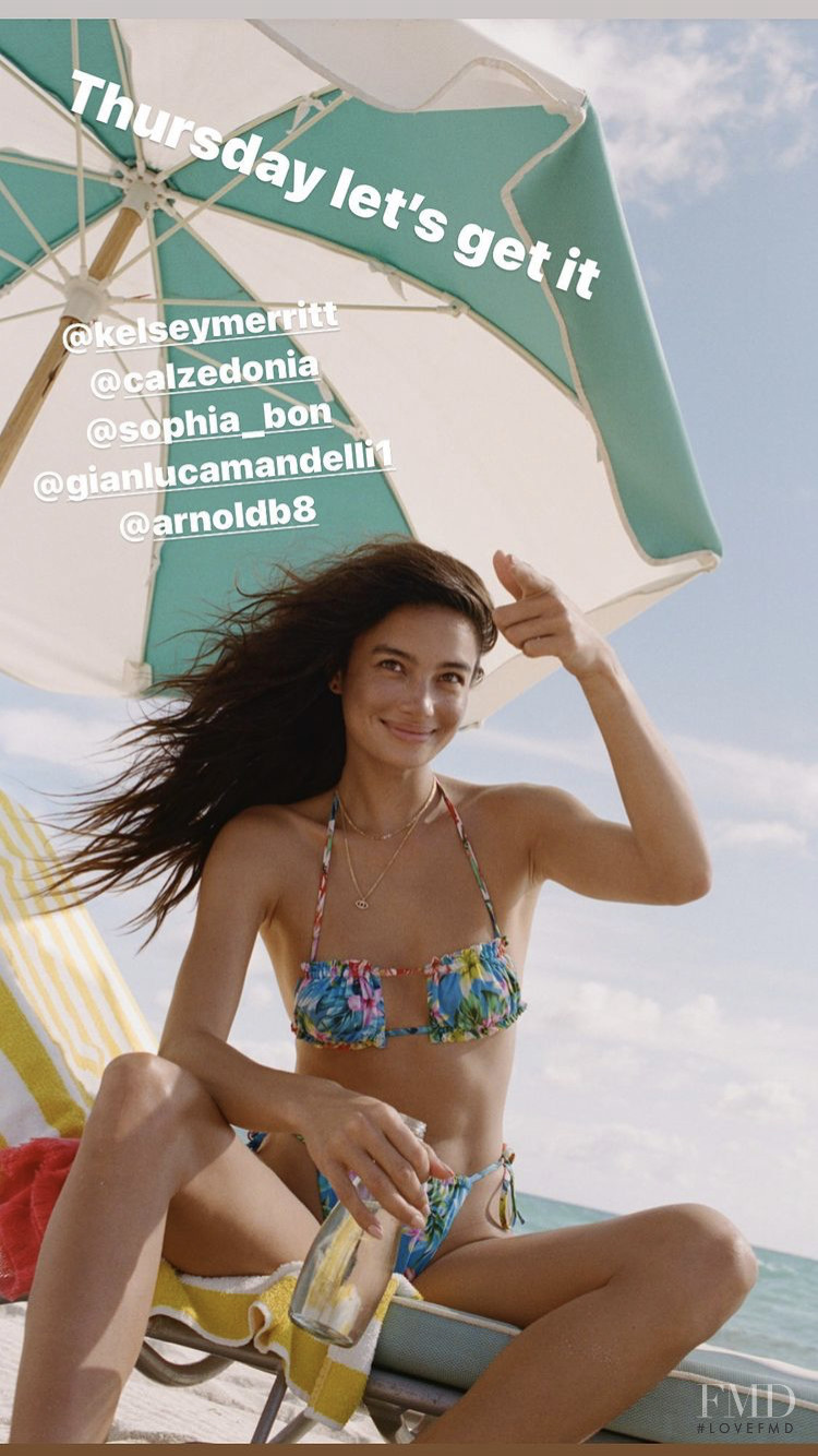 Kelsey Merritt featured in  the Calzedonia advertisement for Spring/Summer 2021