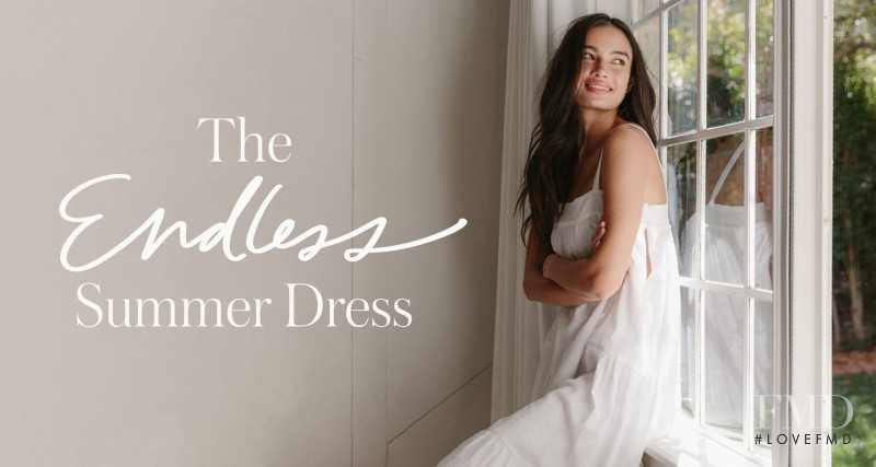 Kelsey Merritt featured in  the Jenni Kayne advertisement for Spring/Summer 2021