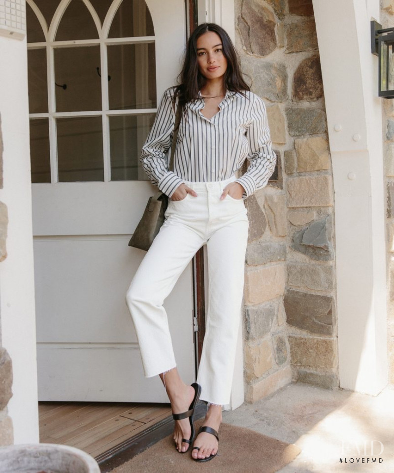 Kelsey Merritt featured in  the Jenni Kayne advertisement for Spring/Summer 2021