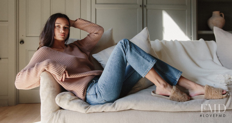 Kelsey Merritt featured in  the Jenni Kayne advertisement for Spring/Summer 2021