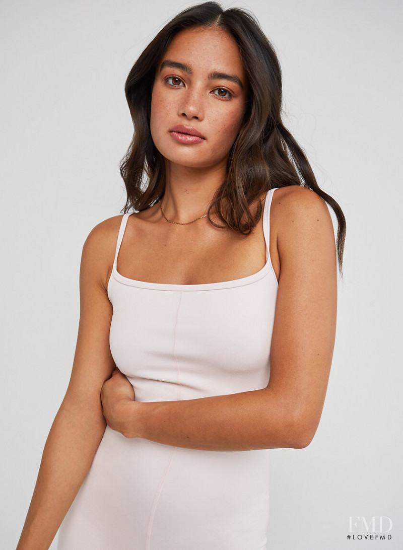 Kelsey Merritt featured in  the Aritzia catalogue for Autumn/Winter 2021