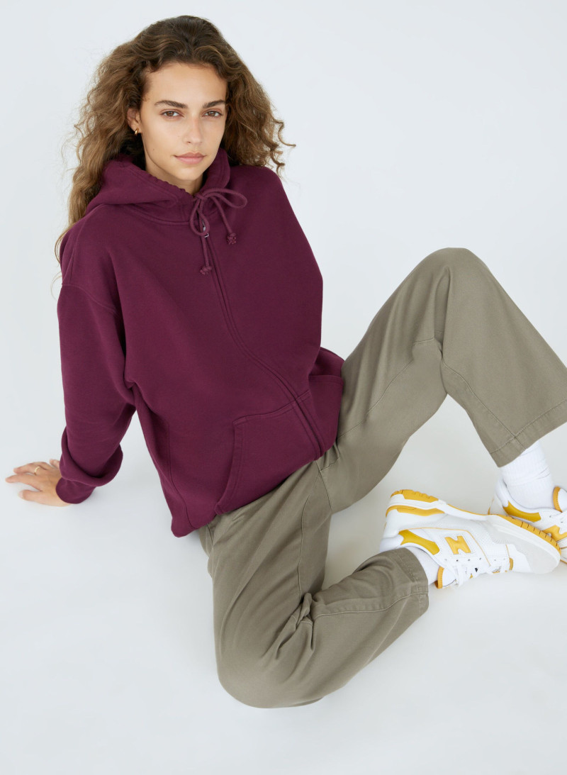 Marie Teissonniere featured in  the Aritzia catalogue for Autumn/Winter 2021