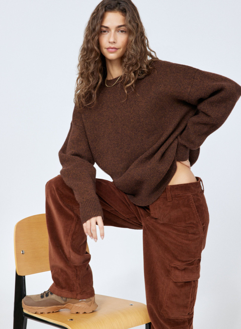 Marie Teissonniere featured in  the Aritzia catalogue for Autumn/Winter 2021