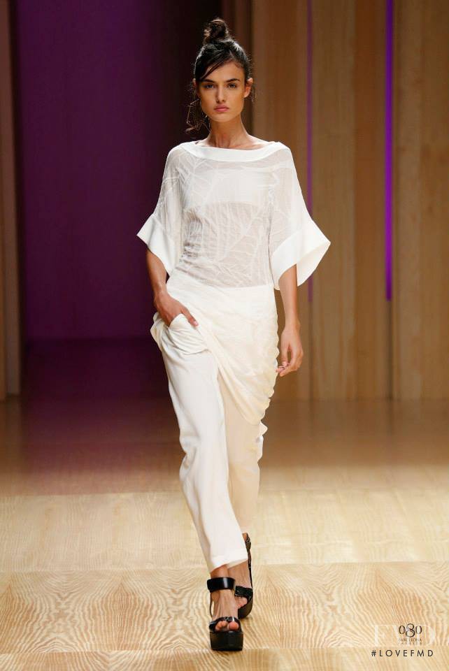 Blanca Padilla featured in  the Aldomartins fashion show for Spring/Summer 2015