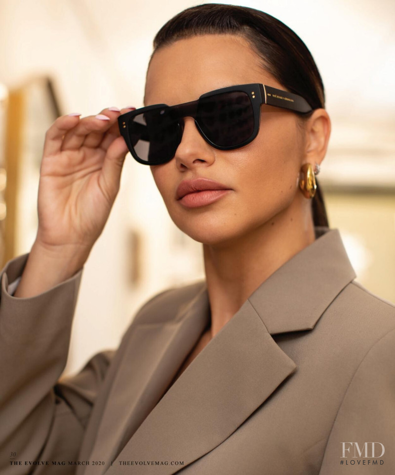 Adriana Lima featured in  the Prive Revaux advertisement for Spring/Summer 2020