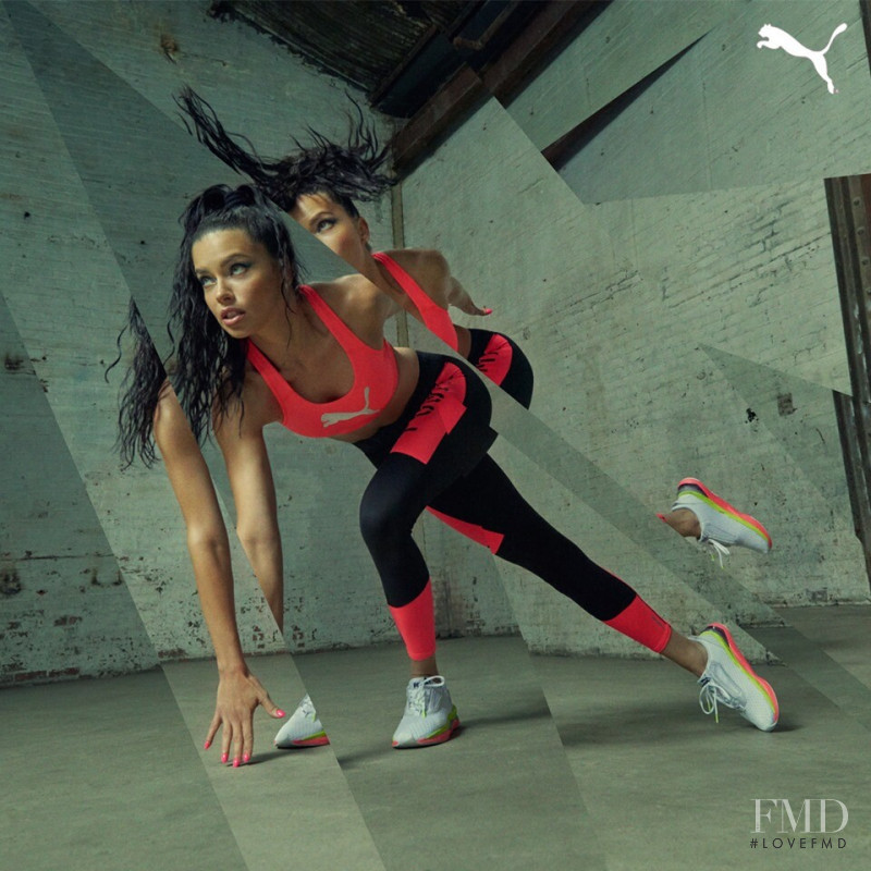 Adriana Lima featured in  the PUMA Shatter XT advertisement for Summer 2019