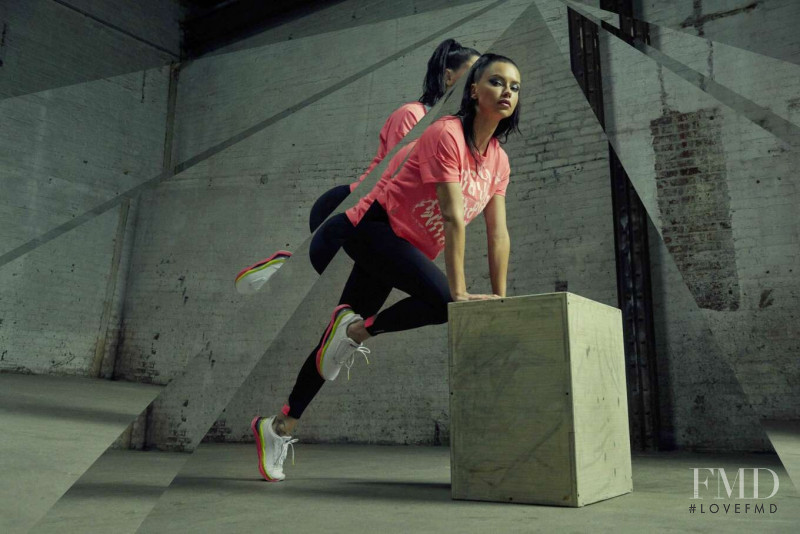 Adriana Lima featured in  the PUMA Shatter XT advertisement for Summer 2019