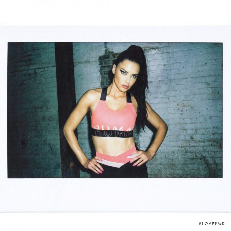 Adriana Lima featured in  the PUMA Shatter XT advertisement for Summer 2019