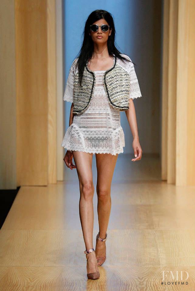 Bhumika Arora featured in  the Custo Barcelona fashion show for Spring/Summer 2015