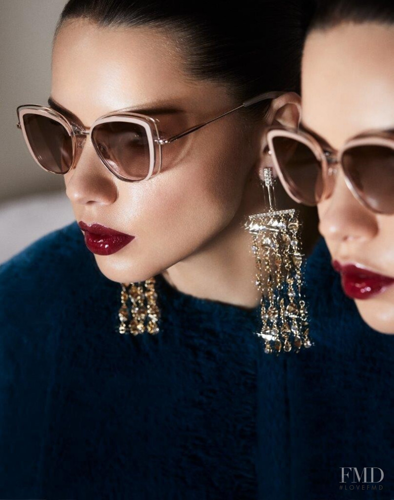 Adriana Lima featured in  the BCBG By Max Azria Eyewear advertisement for Autumn/Winter 2019
