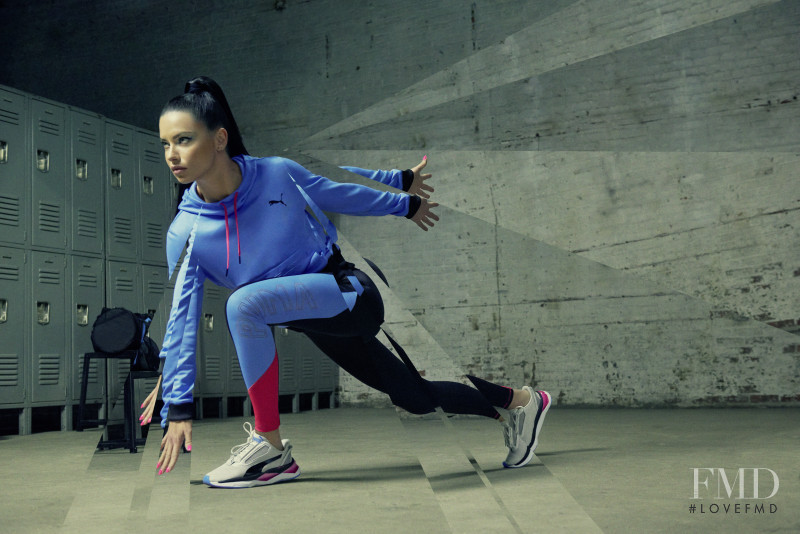 Adriana Lima featured in  the PUMA LQD CELL Shatter XT Shift  advertisement for Autumn/Winter 2019