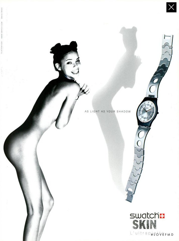 Adriana Lima featured in  the Swatch Skin advertisement for Autumn/Winter 1999