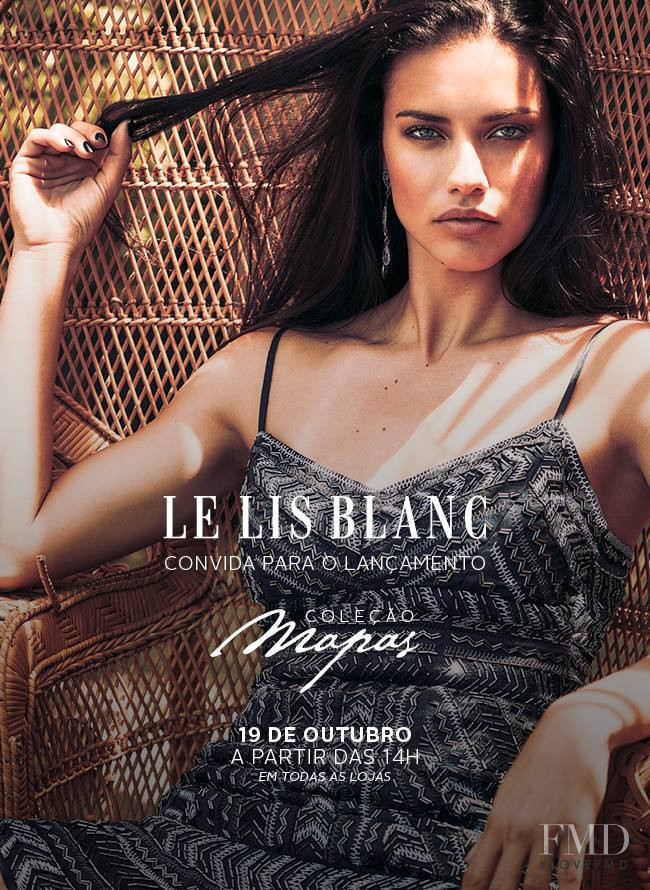 Adriana Lima featured in  the Le Lis Blanc advertisement for Autumn/Winter 2016