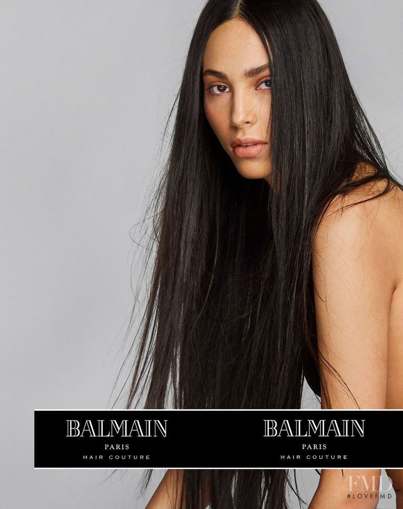 Balmain Hair Couture advertisement for Spring/Summer 2018