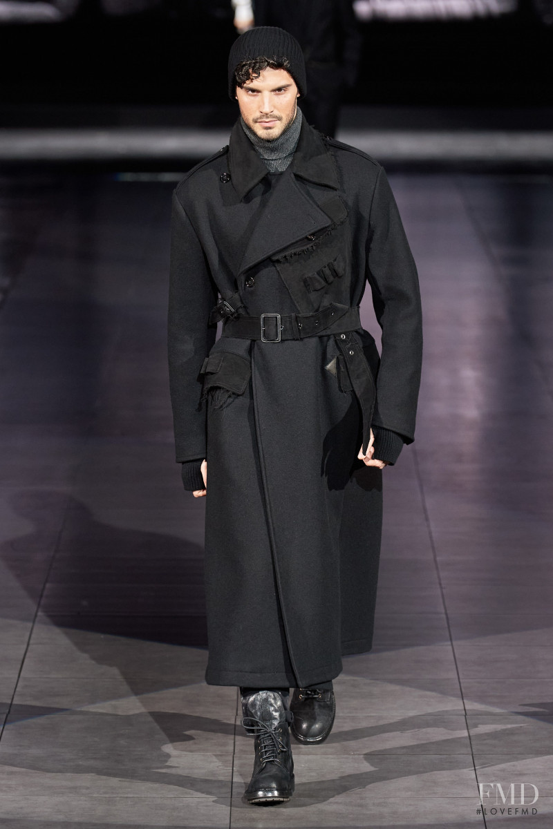 Alessio Petrazzuoli featured in  the Dolce & Gabbana fashion show for Autumn/Winter 2020
