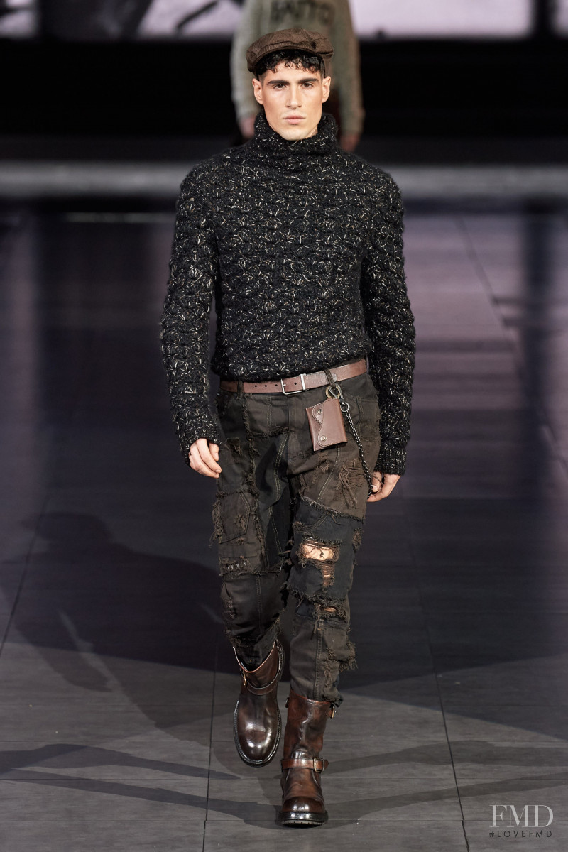 Stefano Berretti featured in  the Dolce & Gabbana fashion show for Autumn/Winter 2020